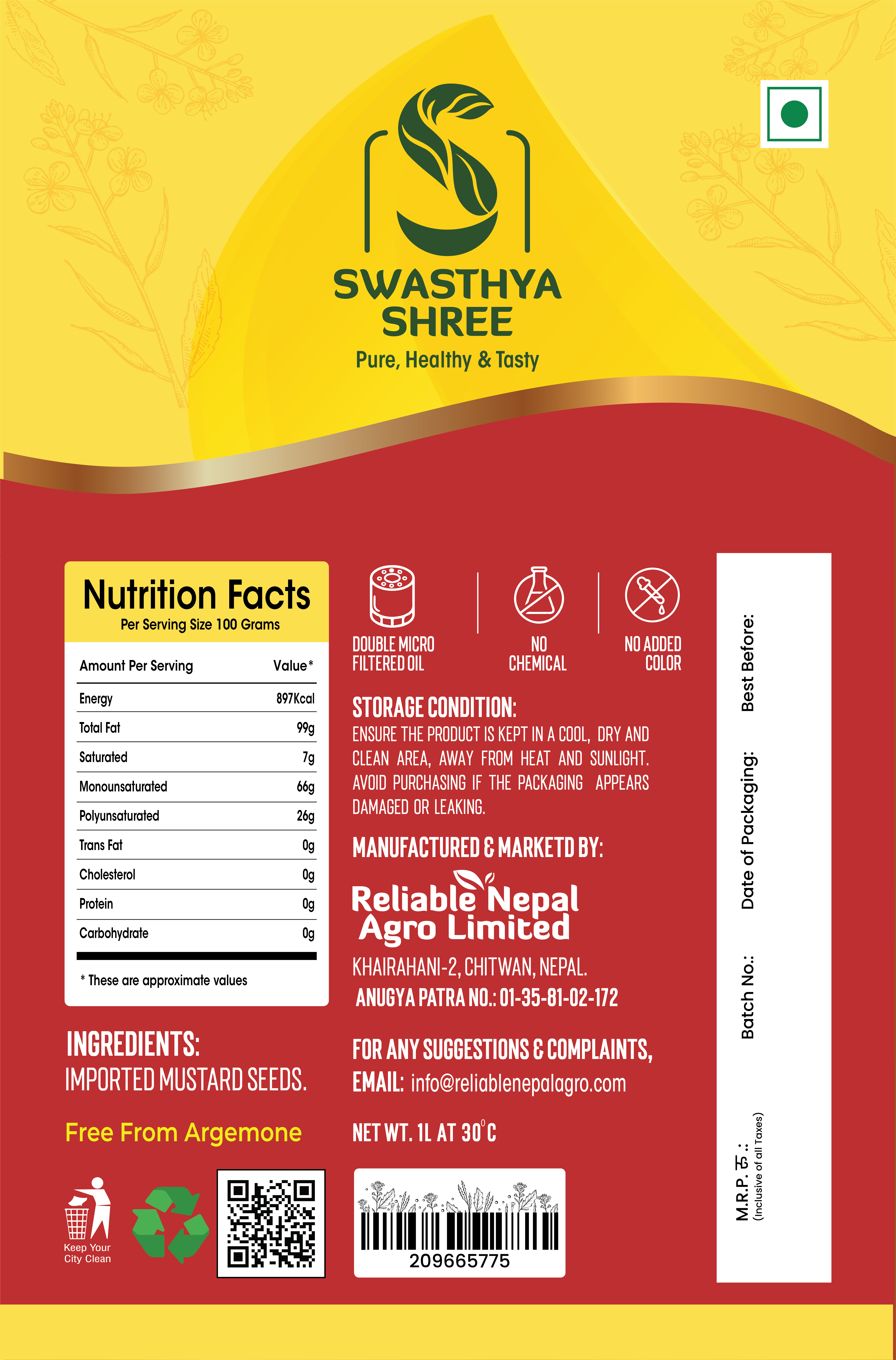 Normal Mustard Oil - Image 2