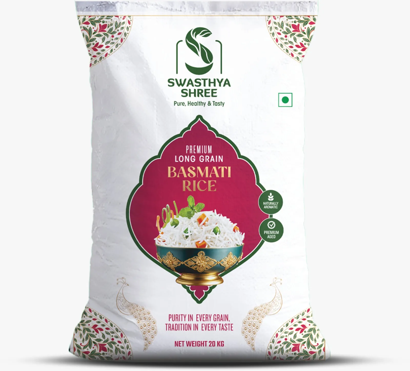 Swasthya Shree Premium Long Grain Basmati Rice (20kg)