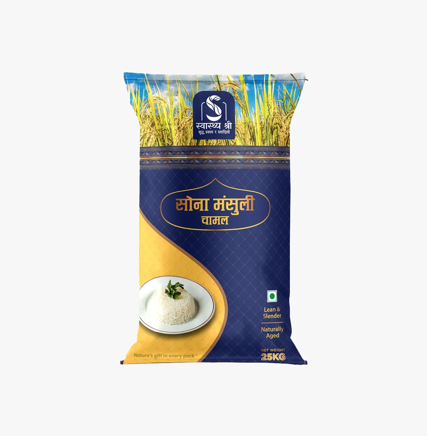 Swasthya Shree Sona Mansuli Rice (25kg)
